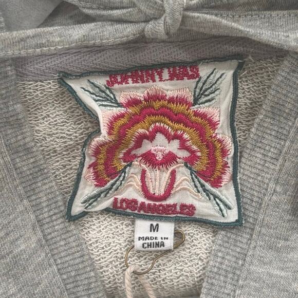 Johnny Was French Terry Hooded Sweatshirt Freyde J10625-1 Medium - Picture 4 of 7